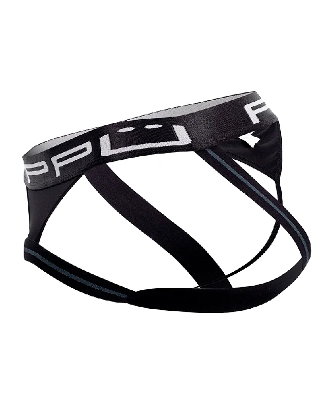 Ppu 2310 Ball Lifter And Thong Jockstrap Black