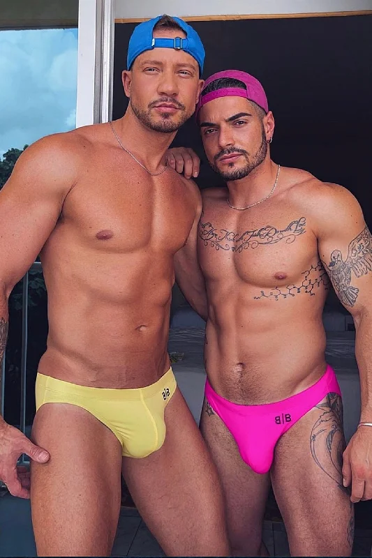 SWIMWEAR - YELLOW + PINK