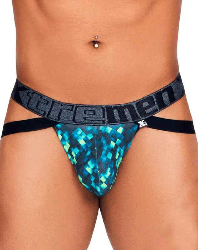 Xtremen 91130 Printed Jockstrap Green