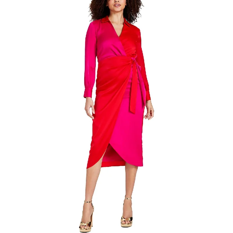 Anne Klein Womens Colorblock Cocktail & Party Dress Midi Dress Tunics Print Colorful Anne Klein Womens Colorblock Cocktail & Party Dress Midi Dress Tunics Print Colorful