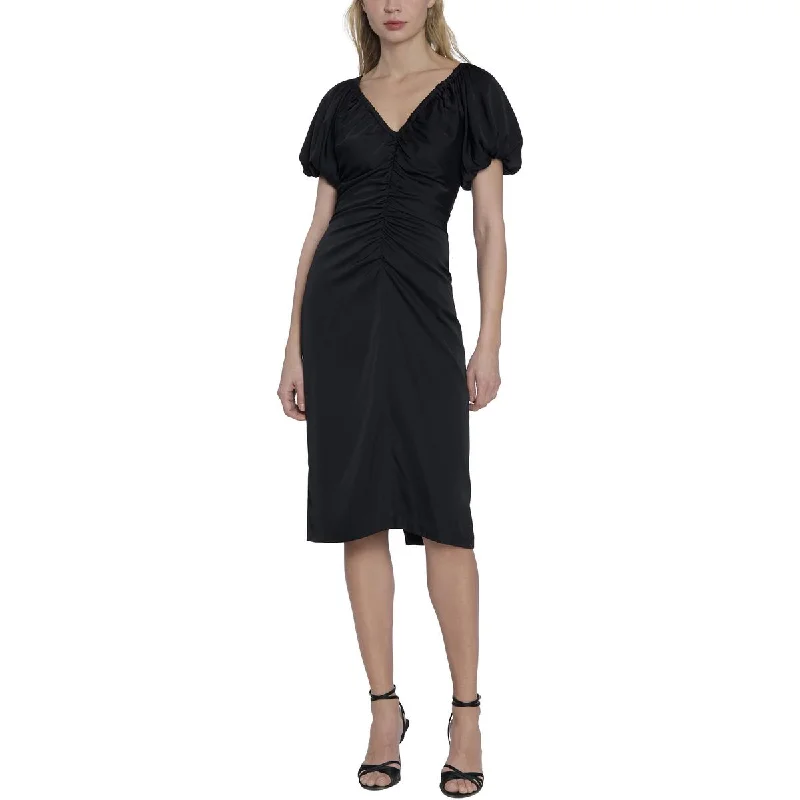 Maggy London Womens Ruched Midi Cocktail And Party Dress Tunics Brand named