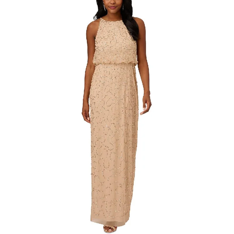 Papell Studio by Adrianna Papell Womens Sequined Maxi Evening Dress Tunics Running lightweight Papell Studio by Adrianna Papell Womens Sequined Maxi Evening Dress Tunics Running lightweight