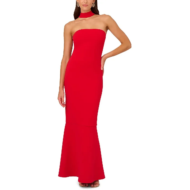 Liv Foster Womens Strapless Long Evening Dress