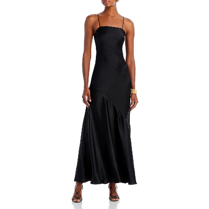 LoveShackFancy Womens Oaklynn Silk Maxi Evening Dress