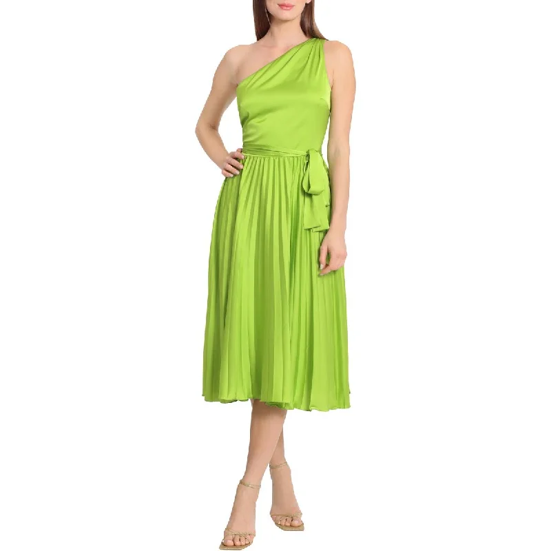 Maggy London Womens Pleated Long Cocktail and Party Dress