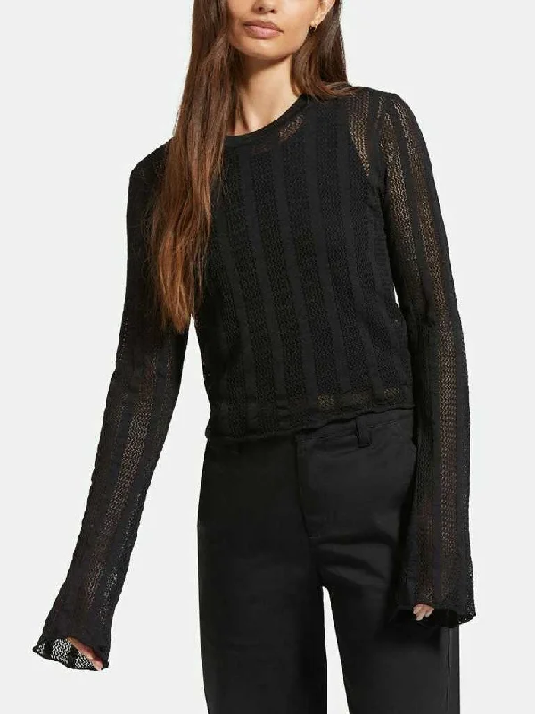 Sheer Long Sleeve T-Shirt