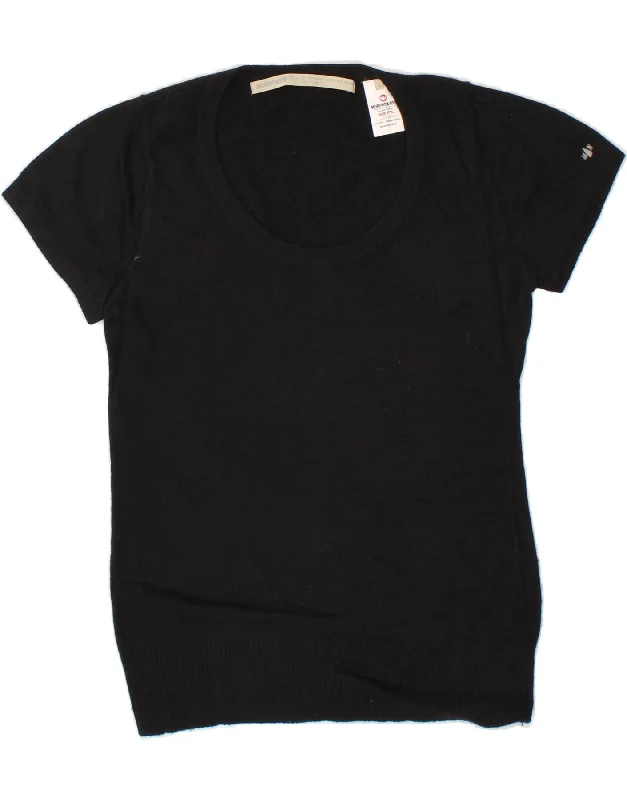 MURPHY & NYE Womens T-Shirt Top UK 14 Large Black Viscose