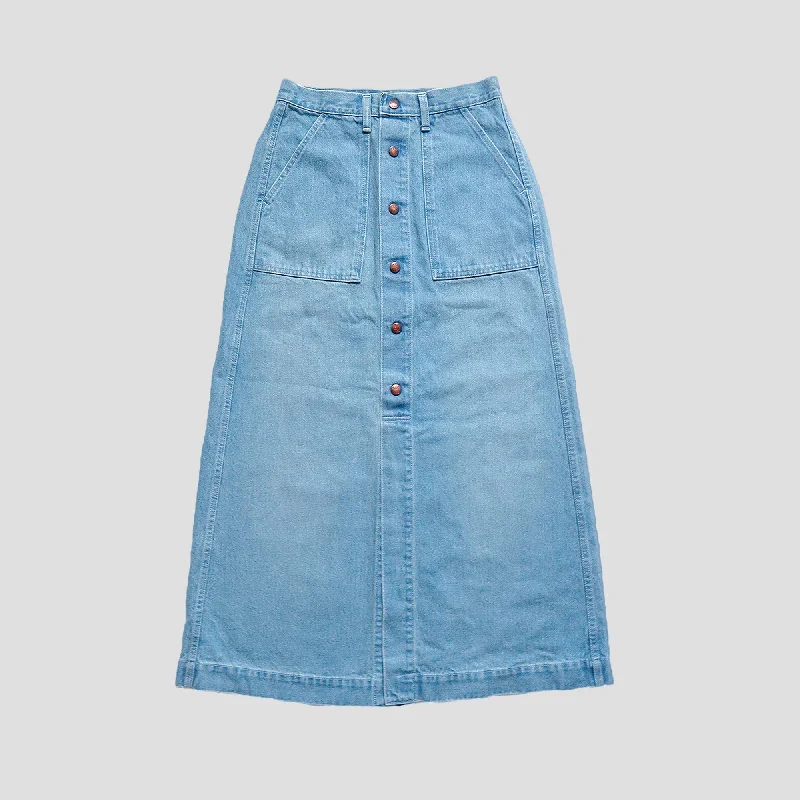 13oz DENIM PAINTER LONG SKIRT