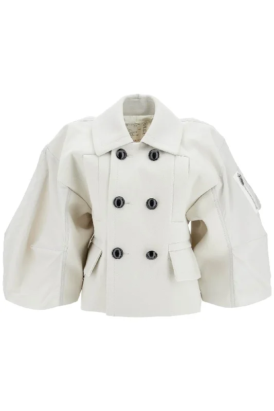 Hybrid Wool And Nylon Jacket  - Grey Satin Jacket Silk Jacket Chiffon Jacket