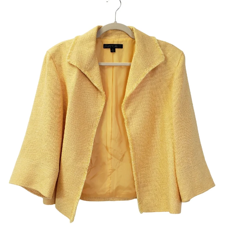 Lafayette 148 Tweed 3/4 Balloon Sleeve Open Blazer Jacket Size 12 Corduroy Jacket Velvet Jacket Brocade Jacket Lafayette 148 Tweed 3/4 Balloon Sleeve Open Blazer Jacket Size 12 Corduroy Jacket Velvet Jacket Brocade Jacket