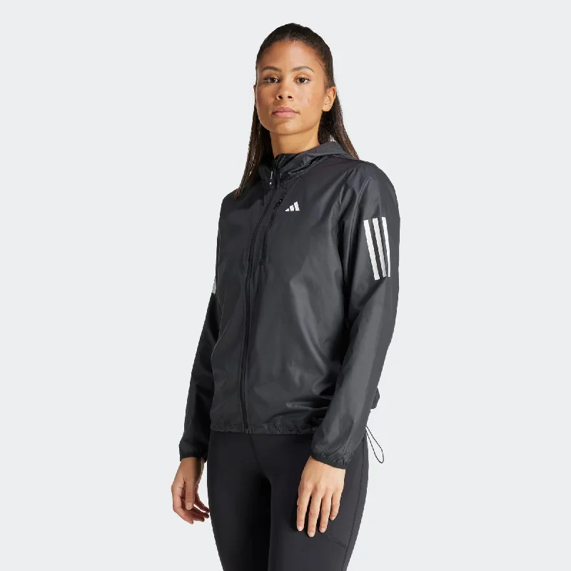 Own The Run Jacket - Womens Notch Collar Peter Pan Collar Cowl Neck