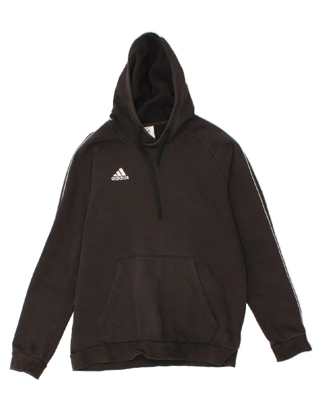 ADIDAS Mens Hoodie Jumper XL Black Cotton