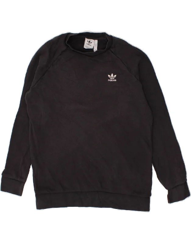 ADIDAS Mens Sweatshirt Jumper Medium Black Cotton