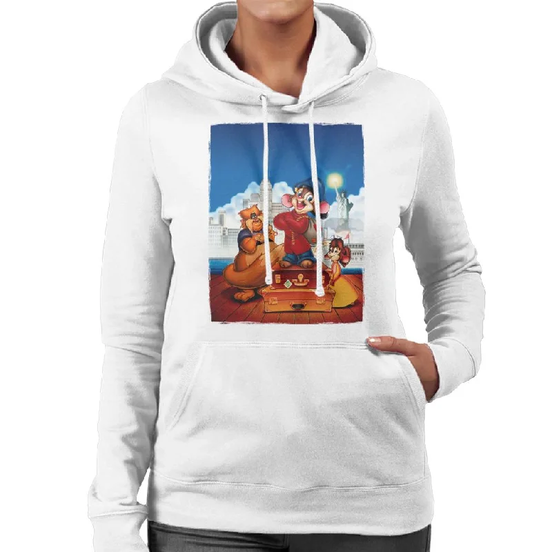 An American Tail Fievel Tanya And Tiger Women's Hooded Sweatshirt