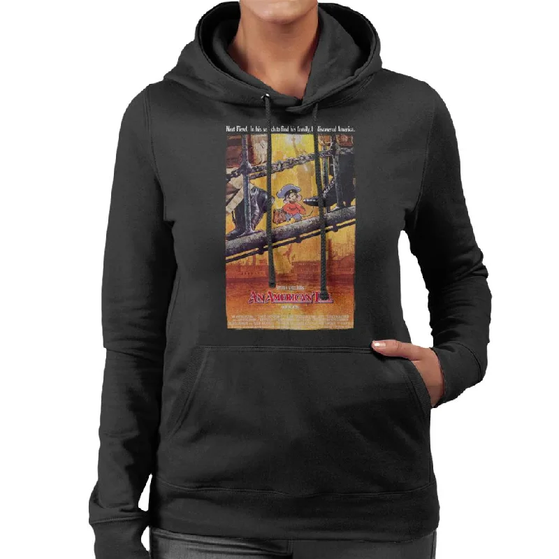 An American Tail Theatrical Poster Women's Hooded Sweatshirt