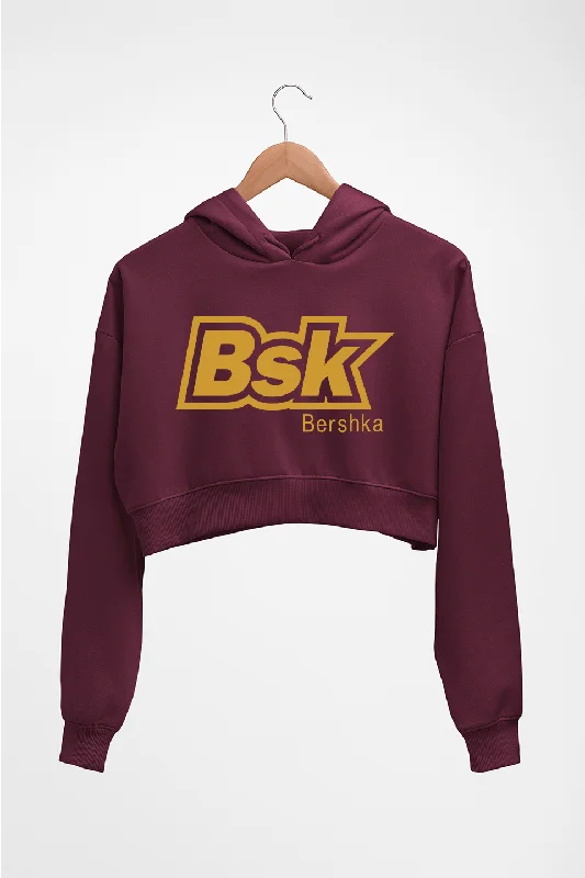 Bershka(BSK) Crop HOODIE FOR WOMEN Oversized Hoodie Comfort Casual