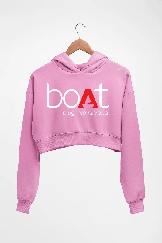 Boat Crop HOODIE FOR WOMEN Hoodie with Fur Luxurious Winter