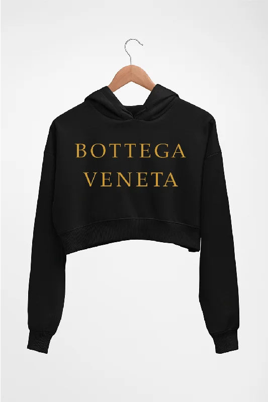 Bottega Veneta Crop HOODIE FOR WOMEN Zip Hoodie Drawstring Kangaroo Pocket