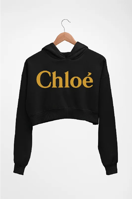 Chloé Crop HOODIE FOR WOMEN Hoodie with Rolled Sleeves Casual Relaxed