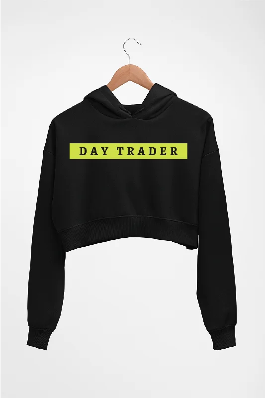 Day Trader Share Market Crop HOODIE FOR WOMEN