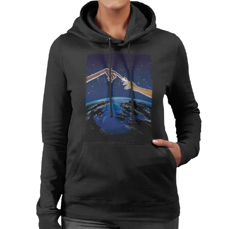 E.T. Earth Movie Poster Women's Hooded Sweatshirt