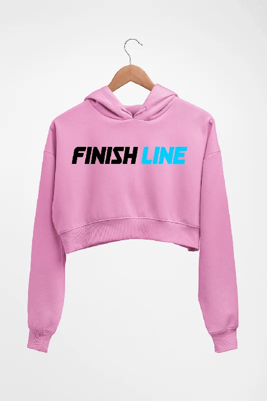 Finish Line Crop HOODIE FOR WOMEN Hoodie with Earth Tones Natural Calm