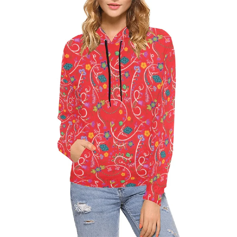 Fresh Fleur Fire Hoodie for Women (USA Size)