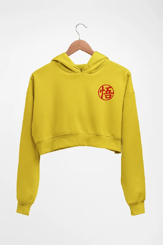 Goku Crop HOODIE FOR WOMEN Hoodie with Hem Lace Feminine Delicate