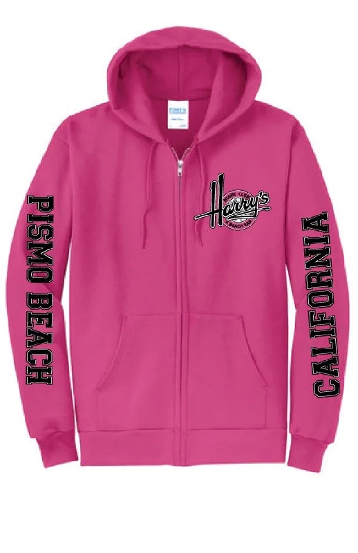 Harry's Pink Zip Up Sweatshirt