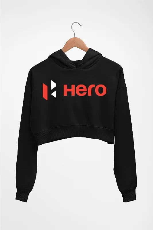 Hero MotoCorp Crop HOODIE FOR WOMEN Hoodie with Logo Branding Identity