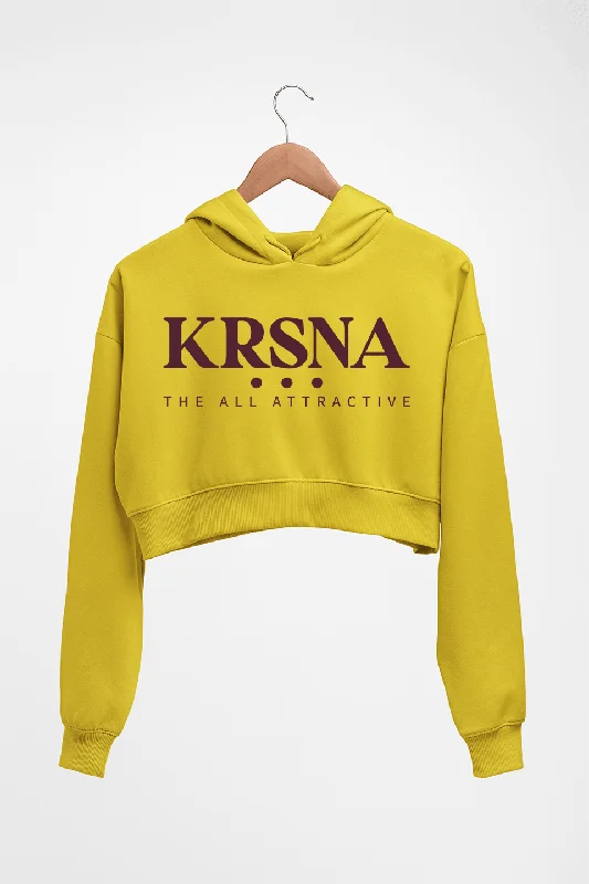 Krsna Crop HOODIE FOR WOMEN Hoodie with Velcro Closure Adjustable Secure
