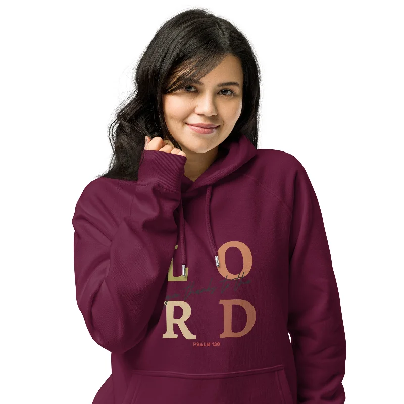 Lord Give Thanks Graphic Women Eco Raglan Hoodie Hoodie with Oversized Fit Loose Comfortable Lord Give Thanks Graphic Women Eco Raglan Hoodie Hoodie with Oversized Fit Loose Comfortable
