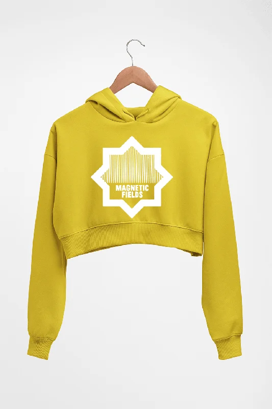 Magnetic fields Crop HOODIE FOR WOMEN Hoodie with Thumb Holes Functional Cozy
