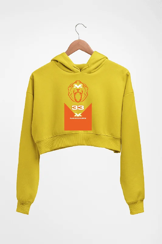 Max Verstappen Crop HOODIE FOR WOMEN Hoodie with Embroidery Detailed Premium