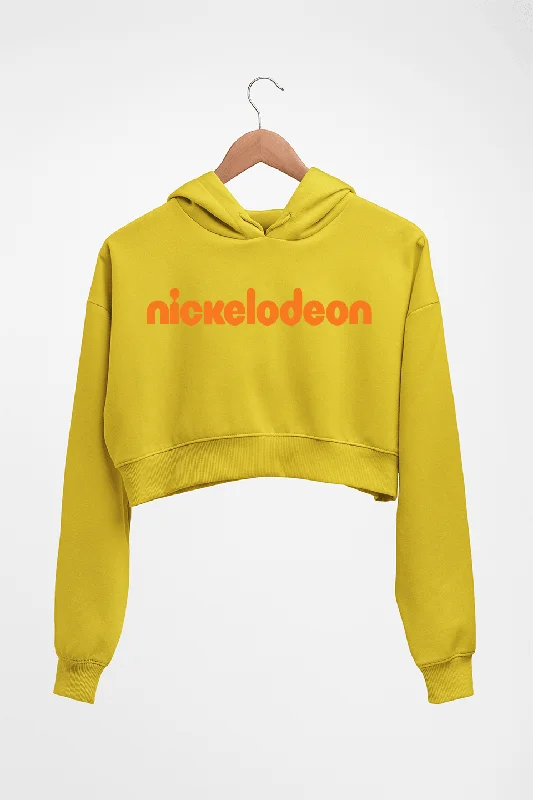Nicklodeon Crop HOODIE FOR WOMEN Hoodie with Raglan Sleeves Sporty Comfortable