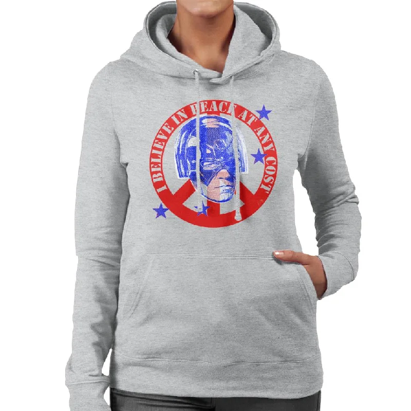 Peacemaker I Believe In Peace At Any Cost Women's Hooded Sweatshirt