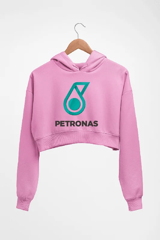 Petronas Crop HOODIE FOR WOMEN Hoodie with Hem Patch Decorative Personalized