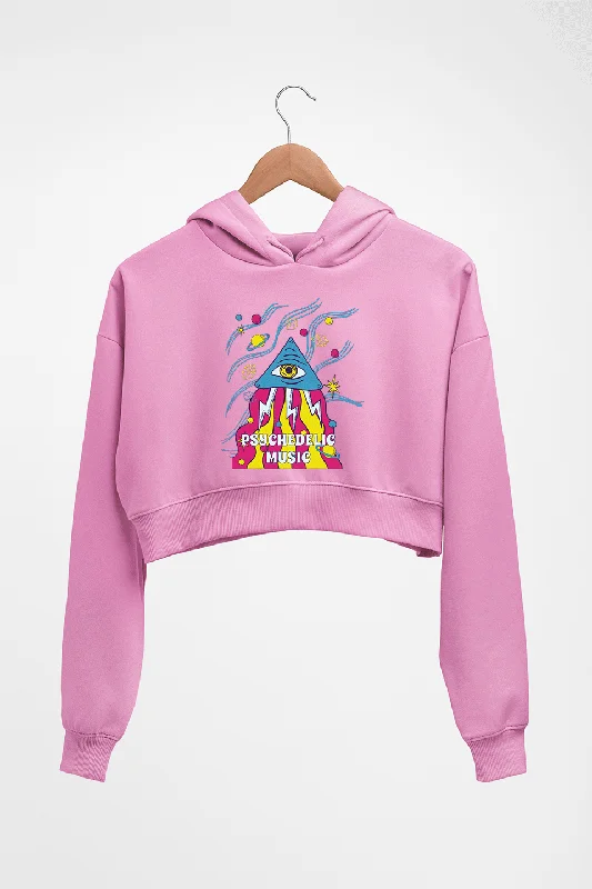 Psychedelic Music Crop HOODIE FOR WOMEN Hoodie Dress Longline Feminine