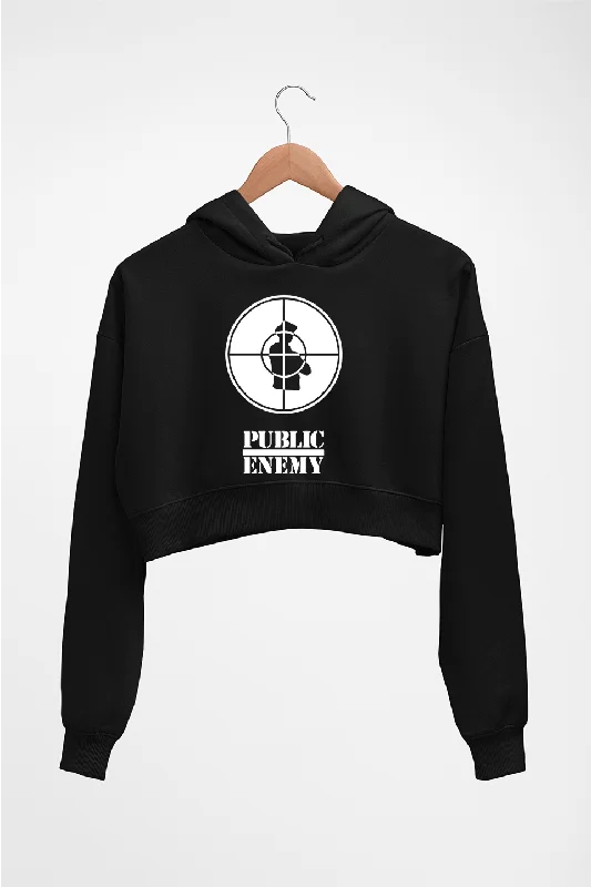 Public Enemy Crop HOODIE FOR WOMEN