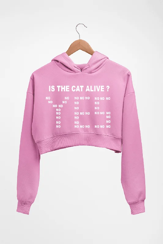 SCHRÖDINGER'S CAT Crop HOODIE FOR WOMEN Hoodie with Front Slit Layering Stylish