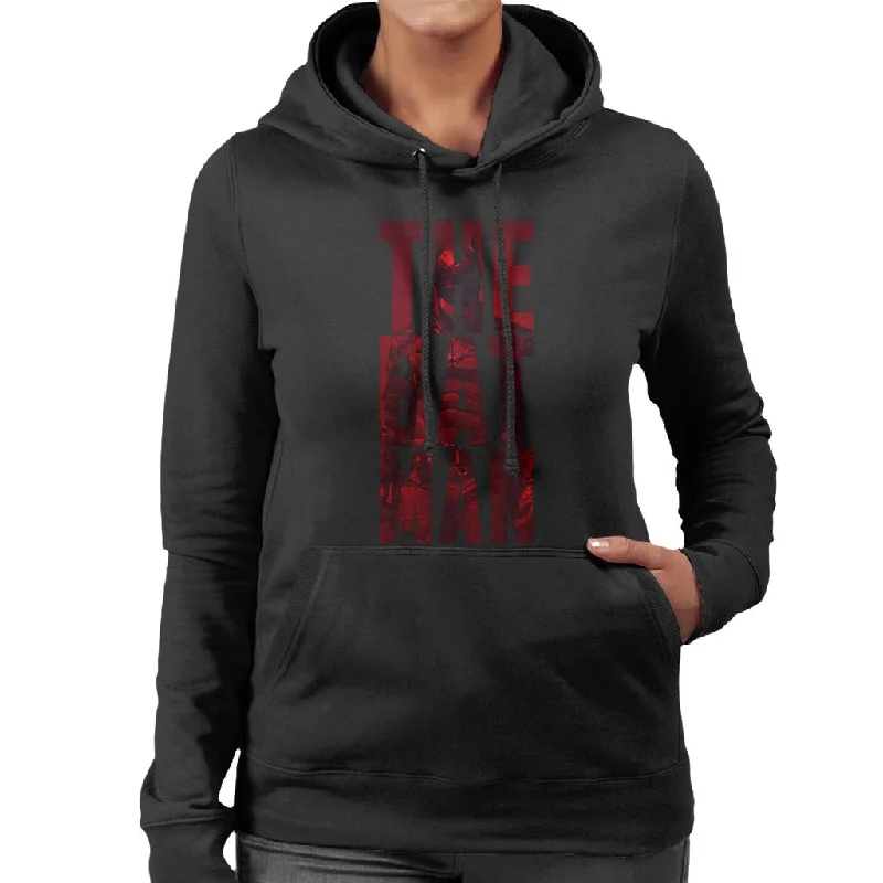 The Batman Cinematic Letters Women's Hooded Sweatshirt Hoodie with Drawcord Adjustable Secure The Batman Cinematic Letters Women's Hooded Sweatshirt Hoodie with Drawcord Adjustable Secure
