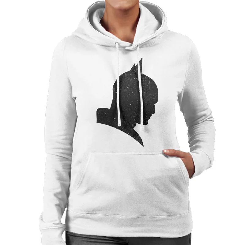 The Batman Silhouette Women's Hooded Sweatshirt Hoodie with Side Slits Relaxed Casual The Batman Silhouette Women's Hooded Sweatshirt Hoodie with Side Slits Relaxed Casual