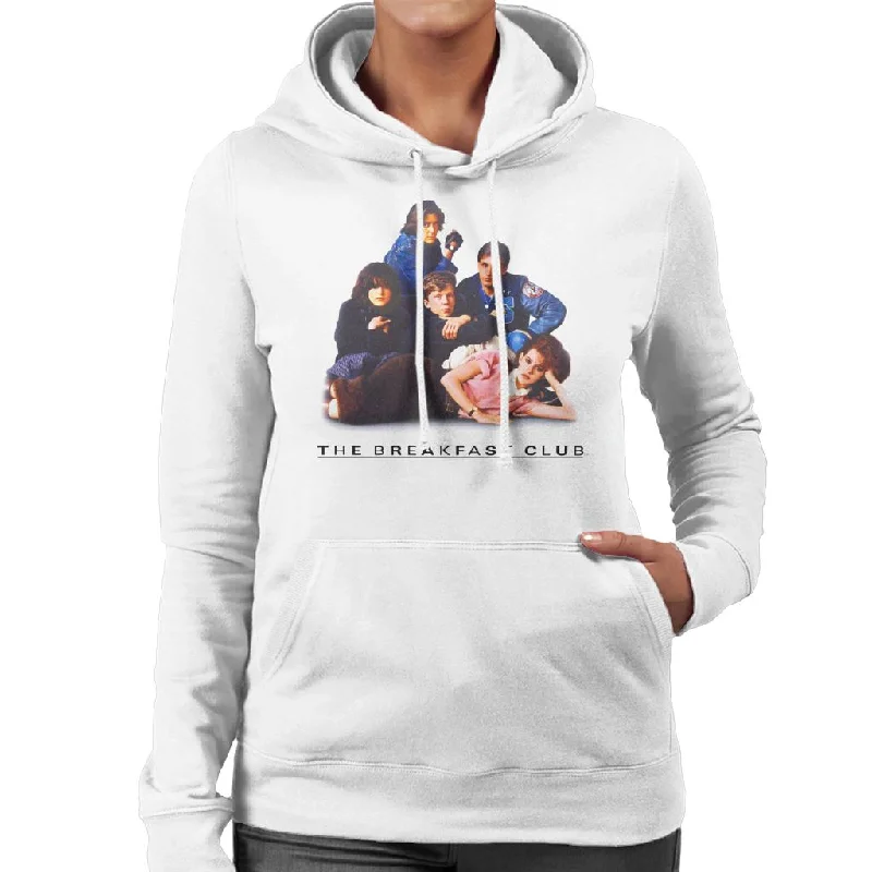 The Breakfast Club Classic Photo Of Characters Women's Hooded Sweatshirt Hoodie with Tied Waist Feminine Flattering