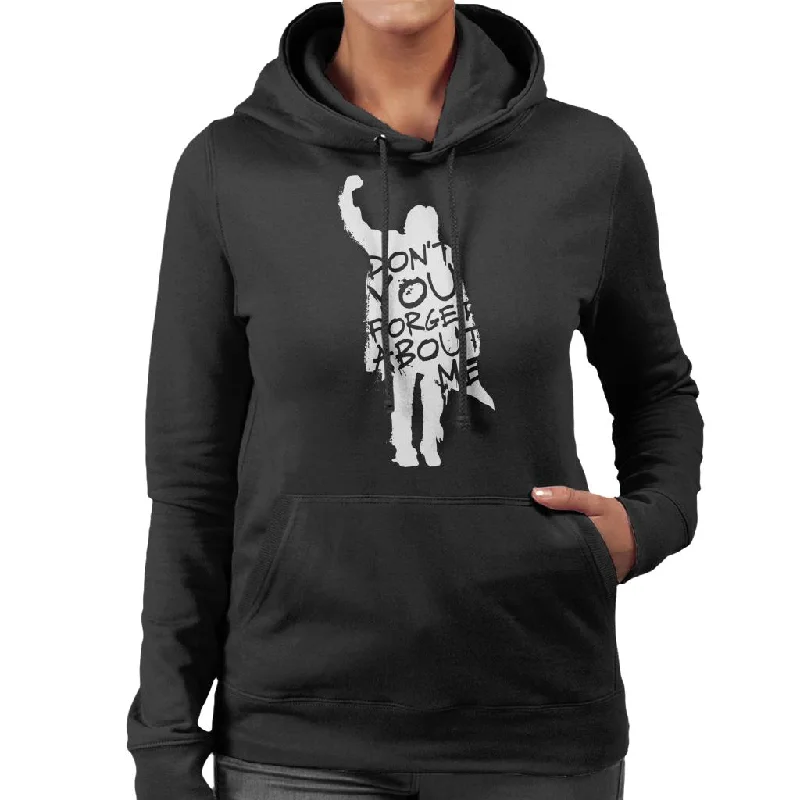 The Breakfast Club Dont You Forget About Me Women's Hooded Sweatshirt Hoodie with Button Classic Timeless