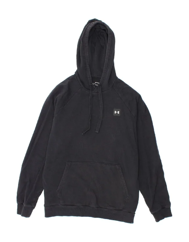 UNDER ARMOUR Mens Cold Gear Hoodie Jumper Medium Black Cotton Hoodie with Hood Adjustable Protection UNDER ARMOUR Mens Cold Gear Hoodie Jumper Medium Black Cotton Hoodie with Hood Adjustable Protection