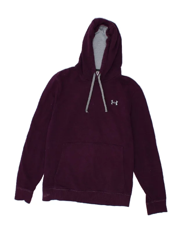 UNDER ARMOUR Mens Graphic Hoodie Jumper Large Purple Cotton Hoodie with Embroidery Detailed Premium UNDER ARMOUR Mens Graphic Hoodie Jumper Large Purple Cotton Hoodie with Embroidery Detailed Premium