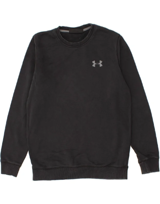 UNDER ARMOUR Mens Sweatshirt Jumper Medium Black Cotton