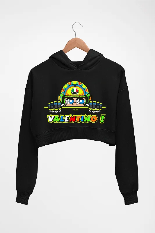 Valentino Rossi(VR 46) Crop HOODIE FOR WOMEN Hoodie with Tied Waist Feminine Flattering Valentino Rossi(VR 46) Crop HOODIE FOR WOMEN Hoodie with Tied Waist Feminine Flattering