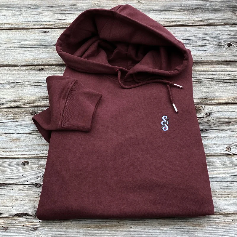 Spoke and Solace Monochrome Logo Hoodie (w) Hoodie with Cuffed Sleeves Snug Secure