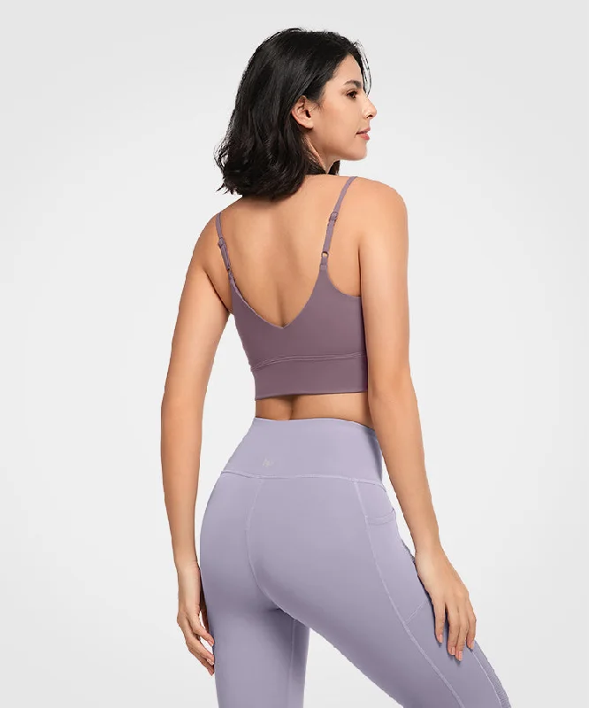 Sculpt Scoop Neckline Strappy Padded Yoga Bra | Women's Light Support Sports Bra Multi-Way Bra Design Sculpt Scoop Neckline Strappy Padded Yoga Bra | Women's Light Support Sports Bra Multi-Way Bra Design